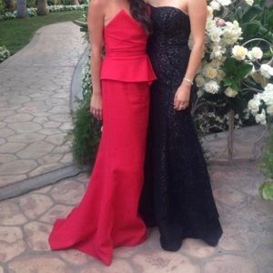 Red bcbg red gown